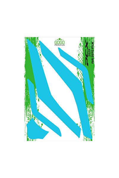 GOGOPREMİUM HONDA PCX 2025 UYUMLU GENİŞ FAR ÜSTÜ FİLM MAVİ