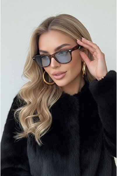 Goldmine Unisex Bone Sunglasses Leopard Blue