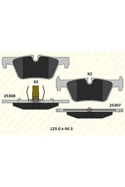 KALE Bmw Fren Balatası Arka Bmw F20 F21 F30 F34 F31 F32 F33 F36 F80 F33 F83 -...