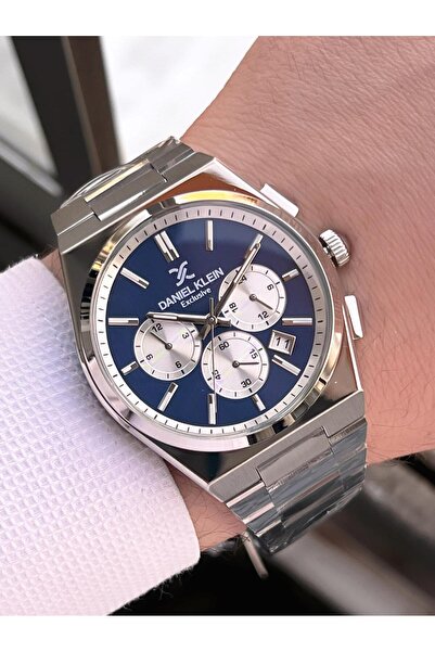 Daniel Klein Men's Wristwatch 30 Meters Water Resistant Steel Band + Bracelet Gift Vs.Blkt.0656