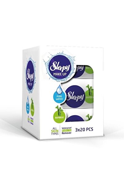 Sleepy Yüz Temizleme Havlusu Bamboo Make Up 120 Yaprak (6PK*20)