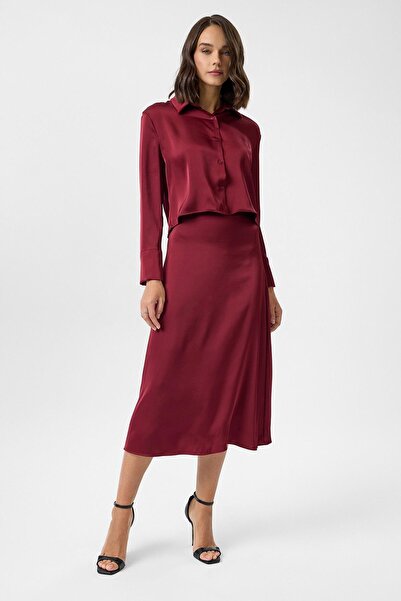 TIFFANY&TOMATO Saten Uzun Etek