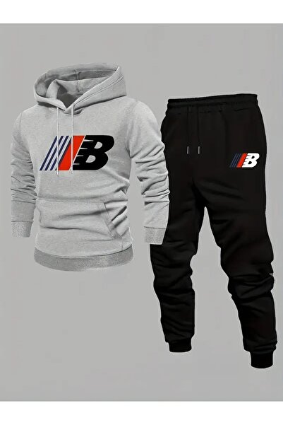 Flaubert -ملابس رياضية رجالية مطبوع 00 قصة فضفاضة - طقم من قطعتين من السويت ش...