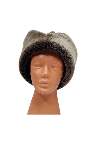 Zemheriden Hakiki Deri Börk Ertuğrul Modeli Hakiki Deri Kürklü Premium Börk