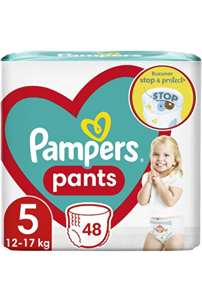 Pampers Scutece chilotel Pants Jumbo Pack Marimea 5, 12-17 kg, 48 buc