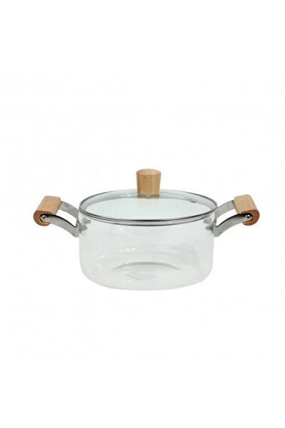cc bin shihon Clear glass pot 118*11 cm with wooden handle