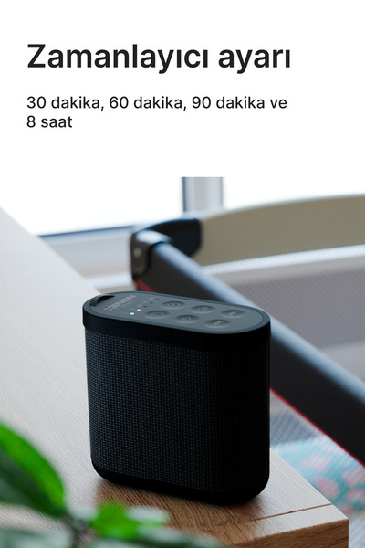 Xenon Smart Beyaz Gürültülü Uyku Arkadaşı I Pış Pış Sesi, Zamanlayıcılı, Radyasyon Yaymayan Cihaz Siyah (X6230)