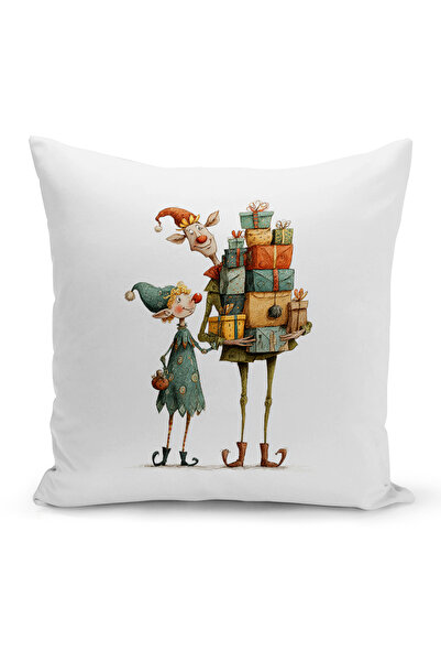 Bertille Home Πρωτοχρονιάτικη Σειρά Διπλής Όψης Ψηφιακή Εκτύπωση Μαξιλαροθήκη...