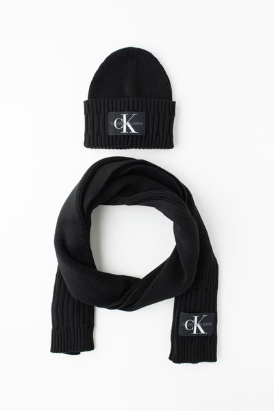 Calvin Klein Underwear Hat and scarf set - 2 pieces, Black