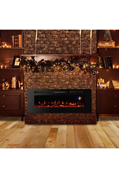 DLC 1800W 101cm 3 Renk Alev Efektli Dekoratif Plazma Şömine – Gerçek Alev Hissi, Sıcak Atmosfer