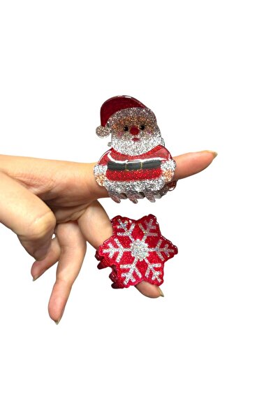 Melkady Aksesuar Melkady 554 - New Year / Christmas Figured Luxury Pearlescent Safety Pin Buckle Set (Set of 2)