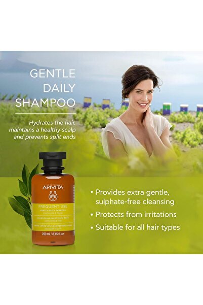 Apivita Gentle Daily Shampoo with Chamomile and Honey 250 ml