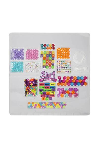 Sunman Pretty Pinky 2in1 Letter Bead Hobby Set