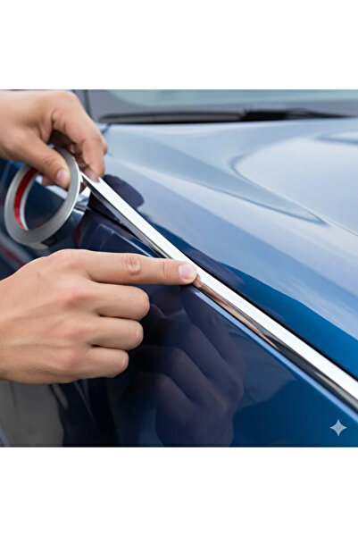 Shurima Marketing Fiat Egea Uyumlu Yapışkanlı Krom Nikelaj Trim Şerit 18mm 5m – Araç ve Dekor Kullanımına Uygun