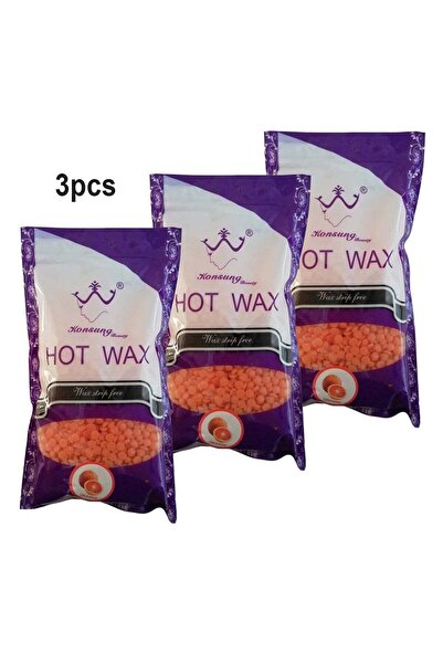 AGD Konsong Beauty 3-piece 100 g Wax Beads for Hair Removal (Orange)