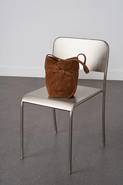 Beyyoglu %100 Süet Deri Bucket Çanta