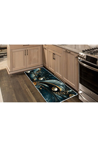 Colorix Carpet Kaymaz Taban Tezgah Önü Mutfak Paspası 75x150 Cm No: 2079