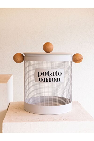 RİVO HOME DECOR Stripe Patates Soğan Kabı