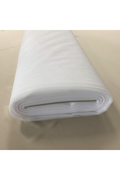 Organizasyon Pazarı White Crystal Tulle Fabric 1 Meter X 3 Meters Decorative Tulle Backdrop Table Background Ornament Tulle Party Fabric