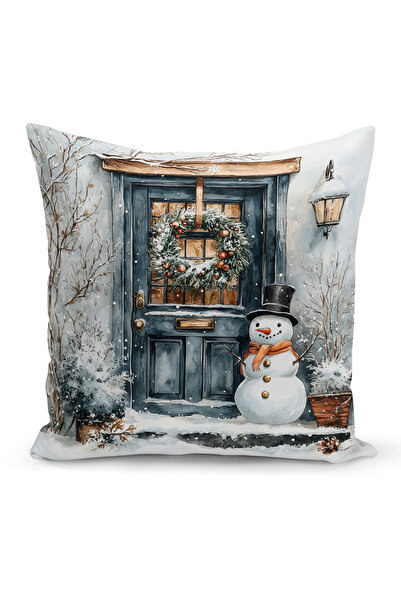 Bertille Home Новогодишна серия Двустранна калъфка за възглавница с цифров пе...