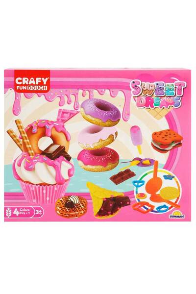 Sunman Crafy Sweet Dreams Play Dough Set 200 g 22 Pieces