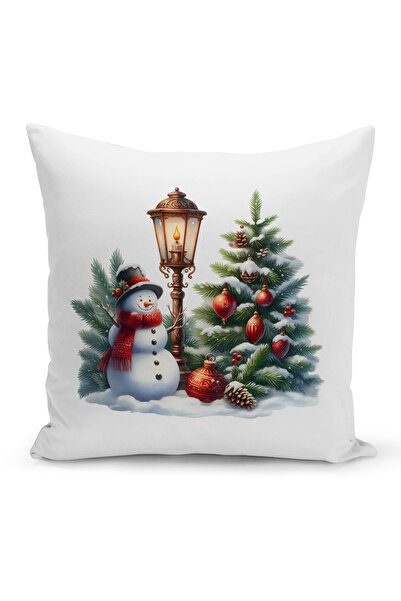 Bertille Home New Year Series Double Sided Digital Printed Throw Pillow Case (Christmas Christmas Cushion Cover)