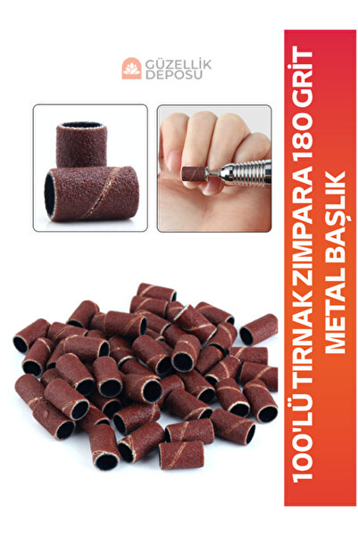 Güzellik Deposu Protez Tırmak Zımpara 100'lü 180 Grit, Metal Freze Ucu - Tüm ...
