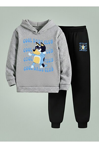 LORVEX Set cu glugă pentru copii COOL DADS, imprimat, cu 3 fire, din material...