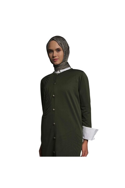 Armine Women's Leaf Patterned Tunic 25Ytd4132