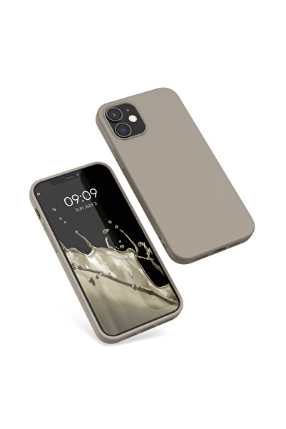 KWmobile Case for Apple iPhone 12/iPhone 12 Pro, Silicone, Gray, 53938.16