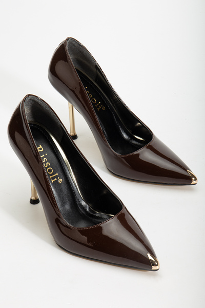 Alphus Pantofi cu toc pentru femei Hco, cu toc metalic, cu față metalică