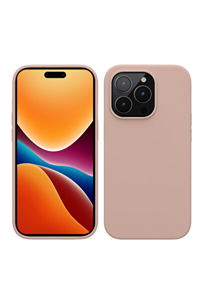 KWmobile Case for Apple iPhone 14 Pro, Silicone, Cream, 59073.10