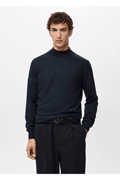 MANGO Man %100 yün boğazlı kazak