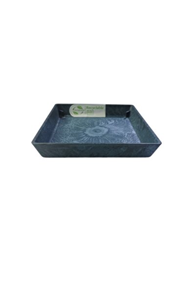 ArtStone square tray, marble look, 151 x 151 mm, Blue
