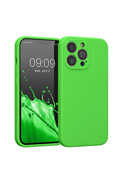 KWmobile Case for Apple iPhone 13 Pro, Silicone, Green, 59360.159
