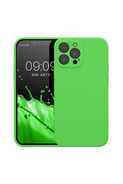 KWmobile Case for Apple iPhone 13 Pro Max, Silicone, Green, 59361.159