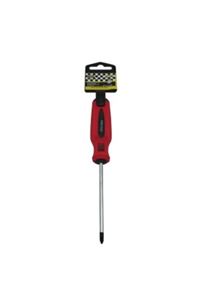Benson Pozidriv screwdriver PZ 1, Chrome-Vanadium, 100 mm, ergonomic handle, Red