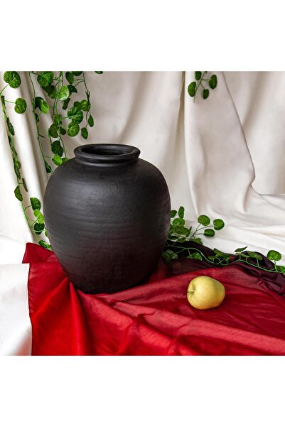 Vintage Art Company Esa Siyah Mat Vazo