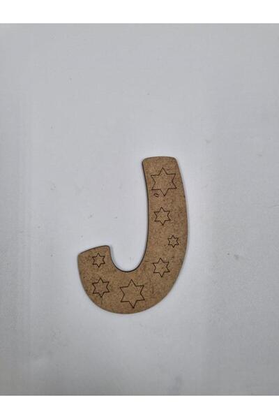 Mu Art Ahşap 20 قطعة من حرف J الخشبي للرسم في المدرسة، نشاط فني يدوي الصنع، 1...