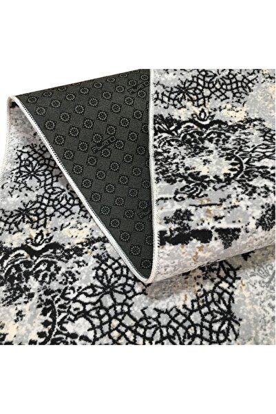 OEM Anti-Slip Rug with Grey Shades, Vintage, Polyester, 60 x 240 cm