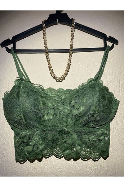 İltena Lace Floral Pattern Double Strap Bra