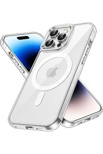 GREEN-Y Magnetic case for iPhone 14 Pro Max - Anti-scratch protective cover with MagSafe wireless charging support - Clear