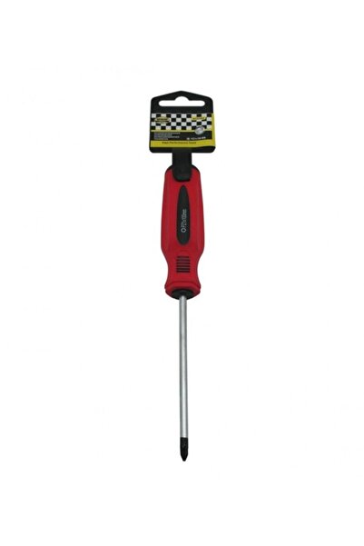 Benson Pozidriv screwdriver PZ 1, Chrome-Vanadium, 100 mm, ergonomic handle, Red