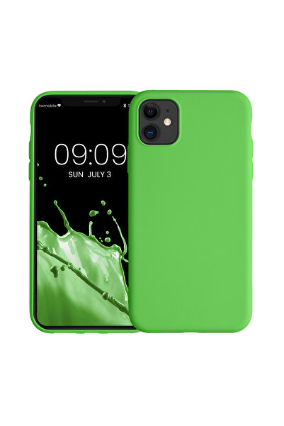 KWmobile Case for Apple iPhone 11, Silicone, Green, 50791.44