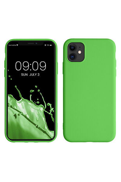 KWmobile Case for Apple iPhone 11, Silicone, Green, 50791.44