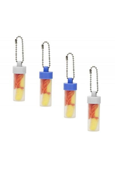 Benson Set de 4 dopuri de urechi de protecție pentru praf și zgomot cu husă de transport, galbene