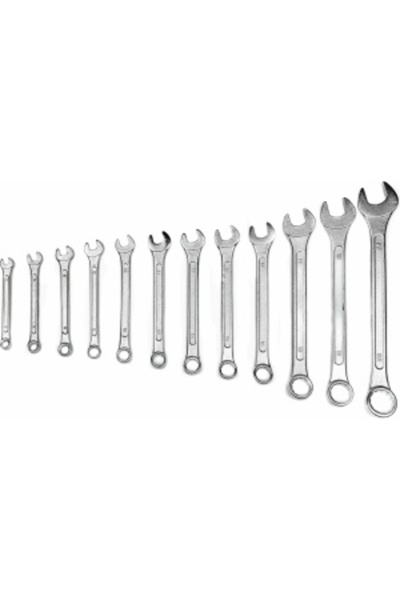 G Golden Case Atelier 12-piece combination wrench set 6-22 mm stainless steel, silver