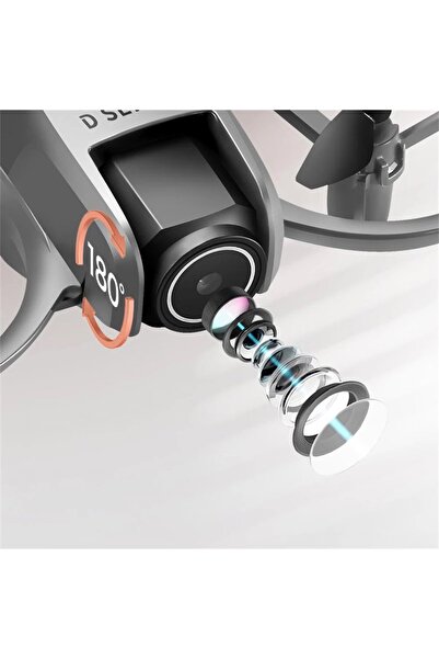 Silly fish Mini Drone with Dual Cameras, 180° ESC Lens, Obstacle Avoidance, Optical Flow Hovering ( D16 DRO