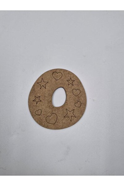 Mu Art Ahşap 20 قطعة من الحروف الخشبية على شكل حرف O للرسم المدرسي والأنشطة ا...