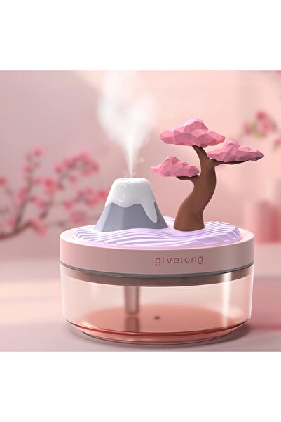 aheaks Air Humidifier Landscape View Mini Desktop USB Silent Steam Device Nig...
